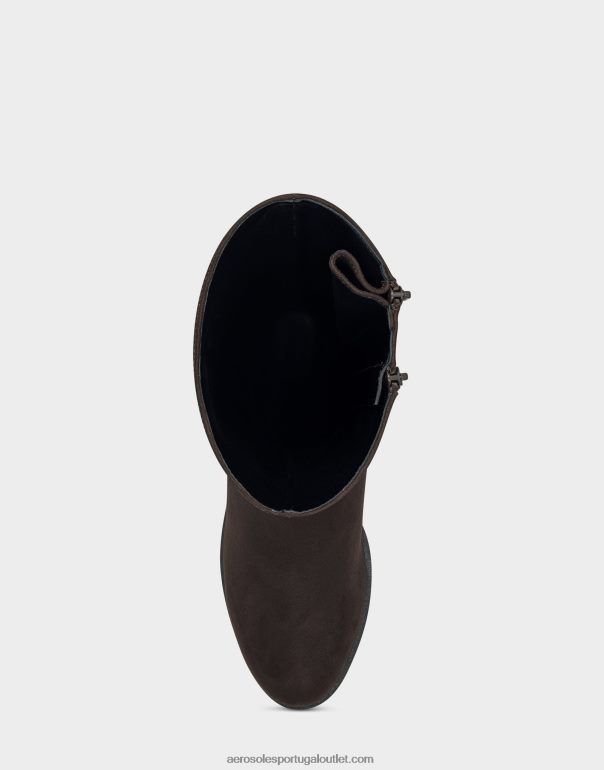 mulheres bota alta camurça marrom Aerosoles 0LRLL119