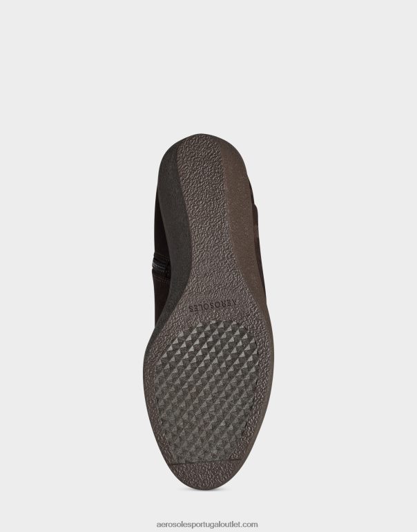 mulheres bota alta camurça marrom Aerosoles 0LRLL119