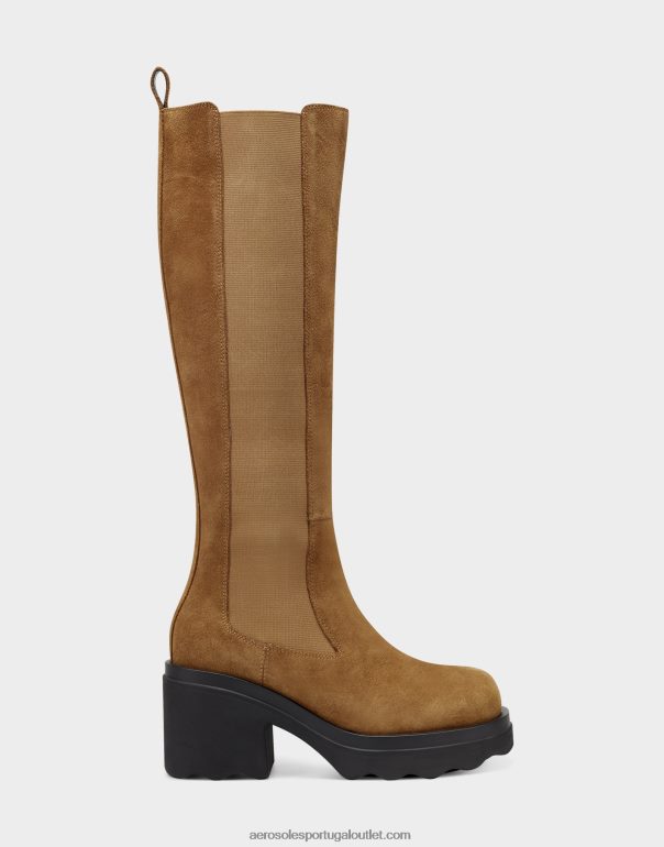 mulheres bota alta camurça marrom Aerosoles 0LRLL36