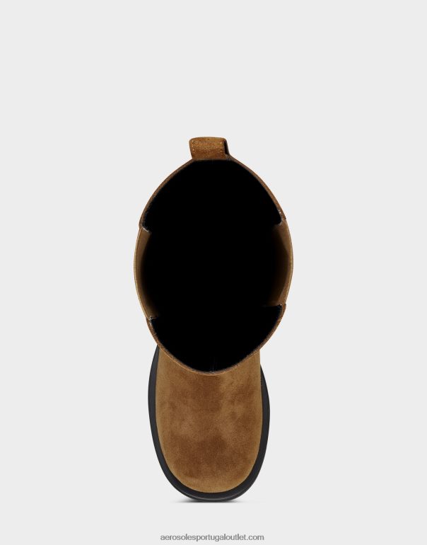 mulheres bota alta camurça marrom Aerosoles 0LRLL36