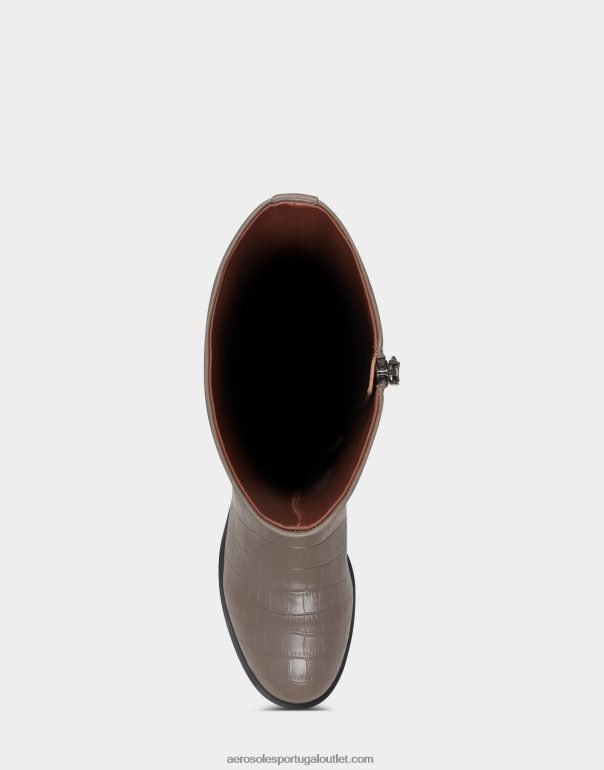 mulheres bota alta cinza croco Aerosoles 0LRLL125