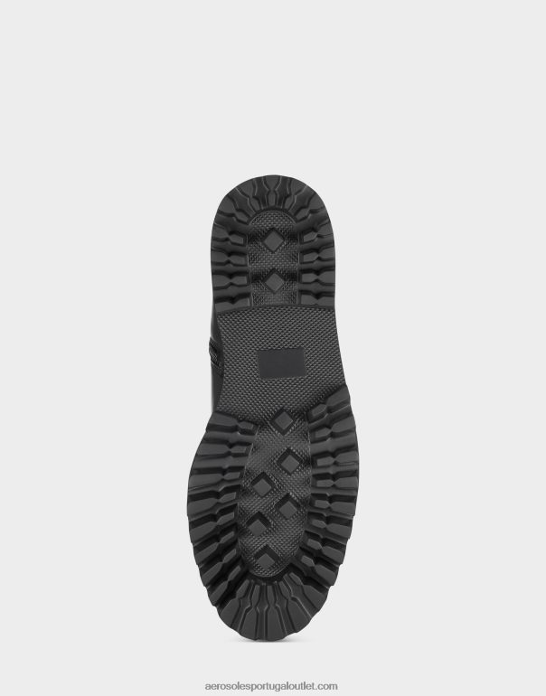 mulheres bota alta couro preto Aerosoles 0LRLL46