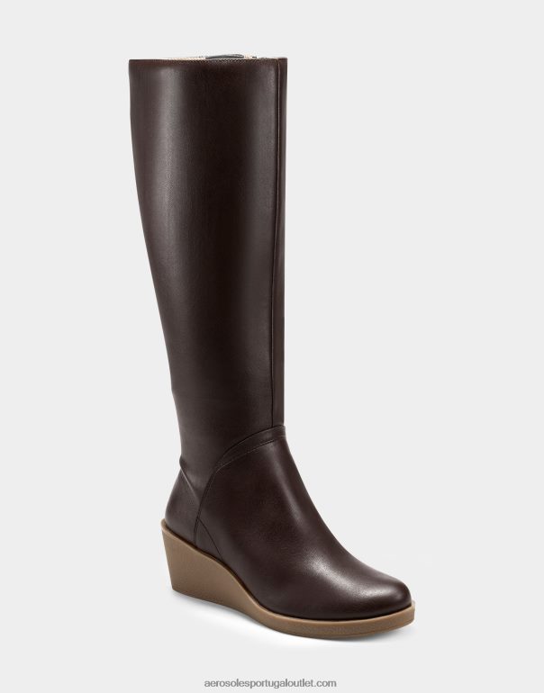 mulheres bota alta marrom Aerosoles 0LRLL134