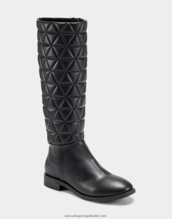 mulheres bota alta preta acolchoada Aerosoles 0LRLL126