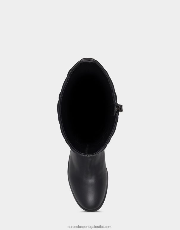 mulheres bota alta preta acolchoada Aerosoles 0LRLL126