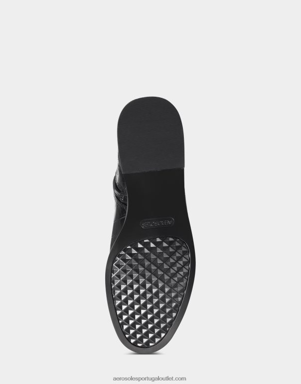 mulheres bota alta preta croco Aerosoles 0LRLL123