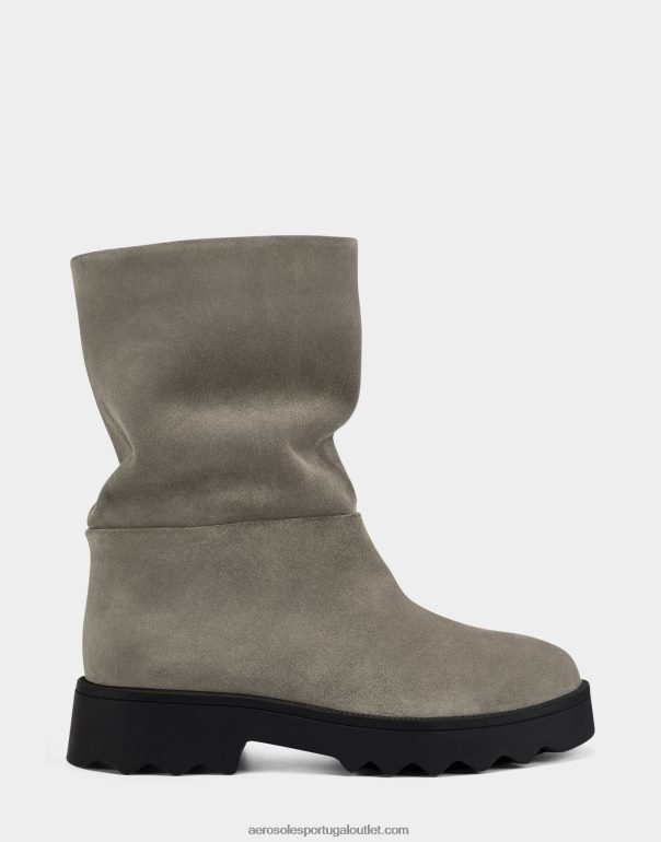 mulheres bota cano médio camurça cinza Aerosoles 0LRLL6