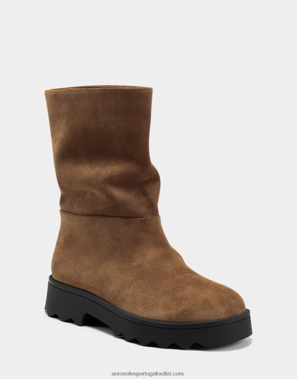 mulheres bota cano médio camurça marrom Aerosoles 0LRLL4