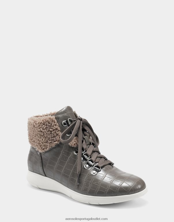 mulheres bota croco cinza Aerosoles 0LRLL89