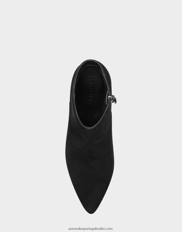 mulheres bota de camurça preta Aerosoles 0LRLL107