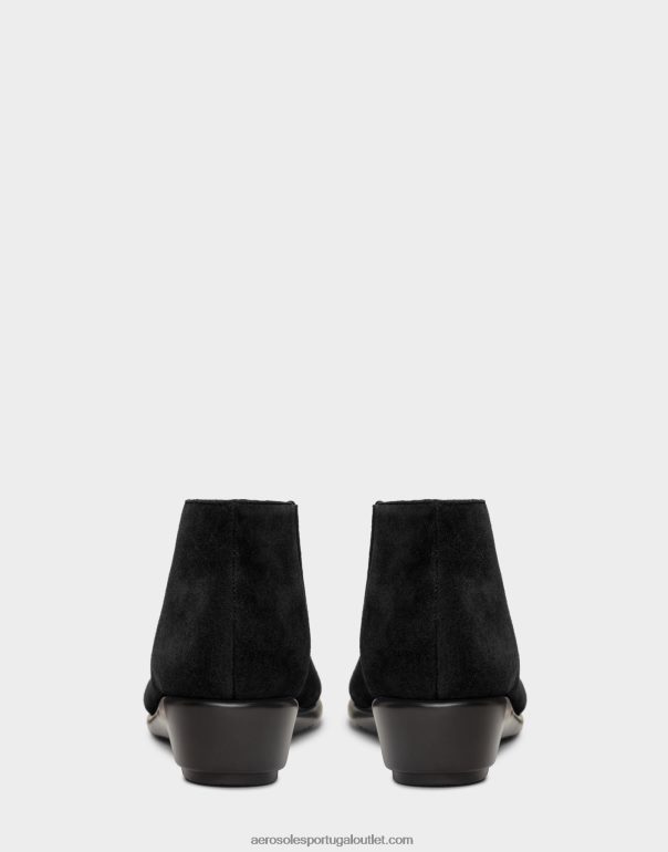 mulheres bota de camurça preta Aerosoles 0LRLL113