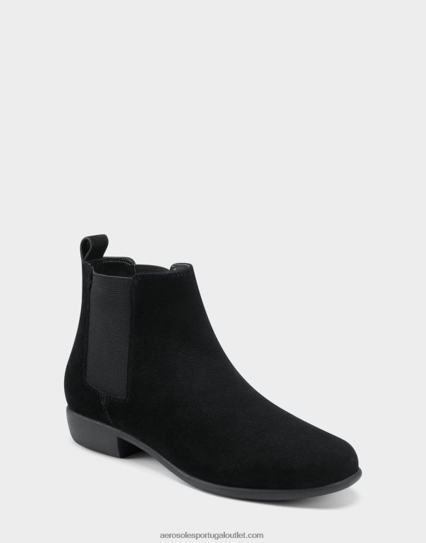 mulheres bota de camurça preta Aerosoles 0LRLL55