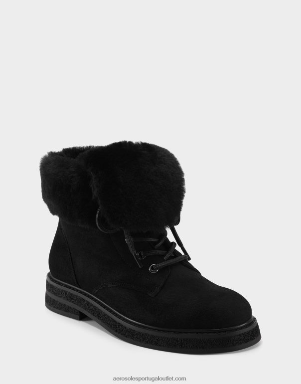 mulheres bota de camurça preta Aerosoles 0LRLL94