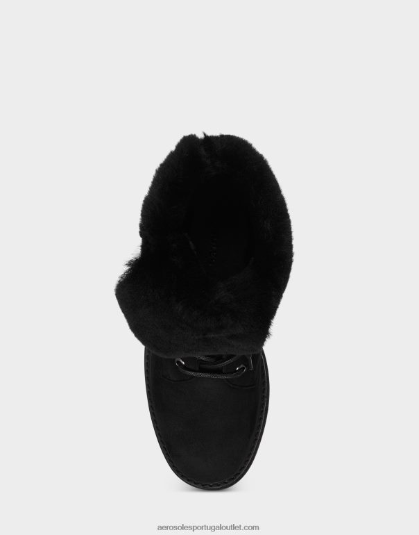 mulheres bota de camurça preta Aerosoles 0LRLL94