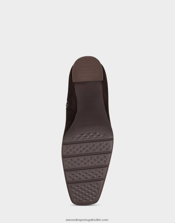 mulheres bota de camurça sintética marrom Aerosoles 0LRLL67