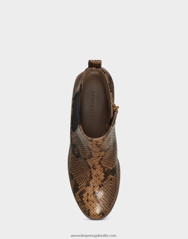 mulheres bota de cano alto cobra marrom Aerosoles 0LRLL57