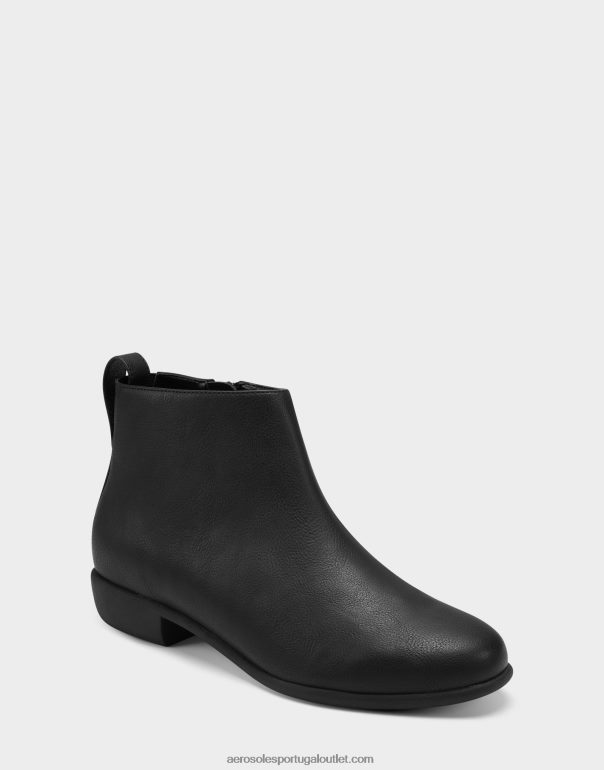 mulheres bota de cano baixo couro sintético preto Aerosoles 0LRLL62
