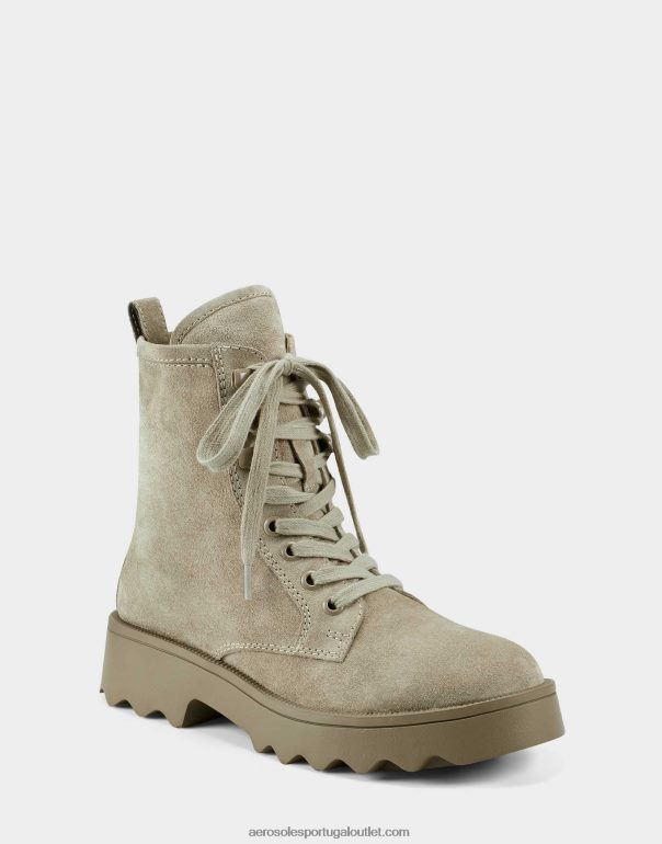 mulheres bota de cano curto camurça bege clara Aerosoles 0LRLL43