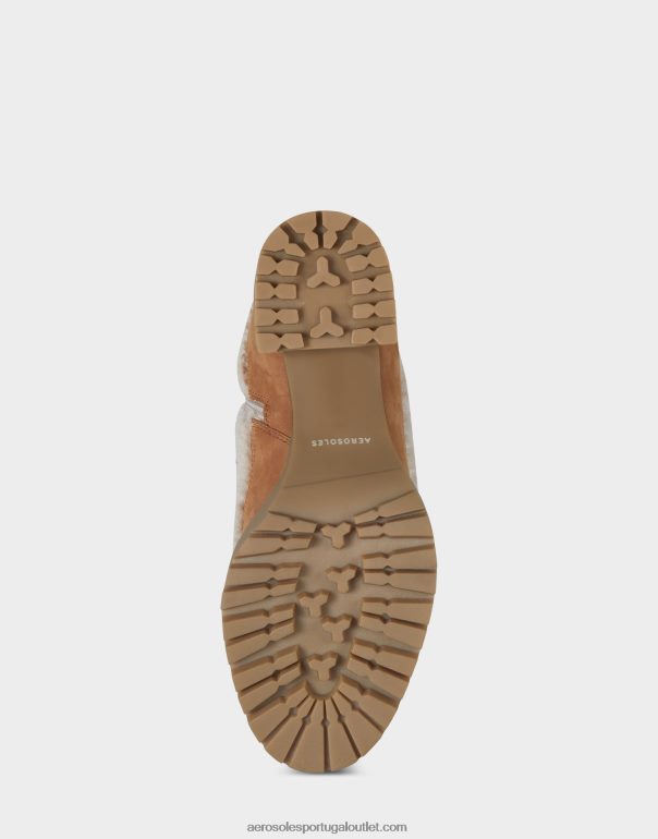 mulheres bota de cano curto natural fake shearling Aerosoles 0LRLL21