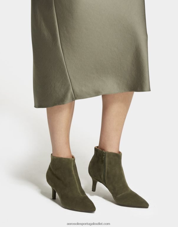 mulheres bota preta de couro Aerosoles 0LRLL108