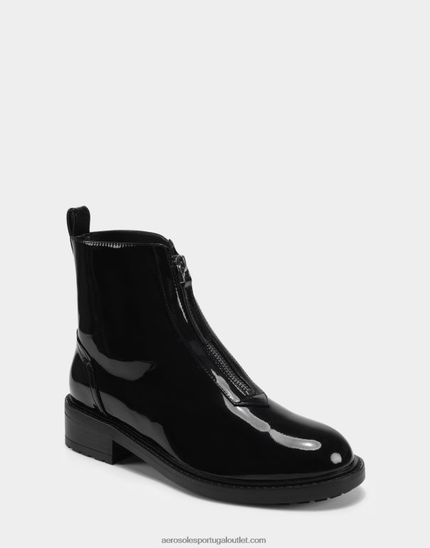 mulheres botim preto patenteado pu Aerosoles 0LRLL85