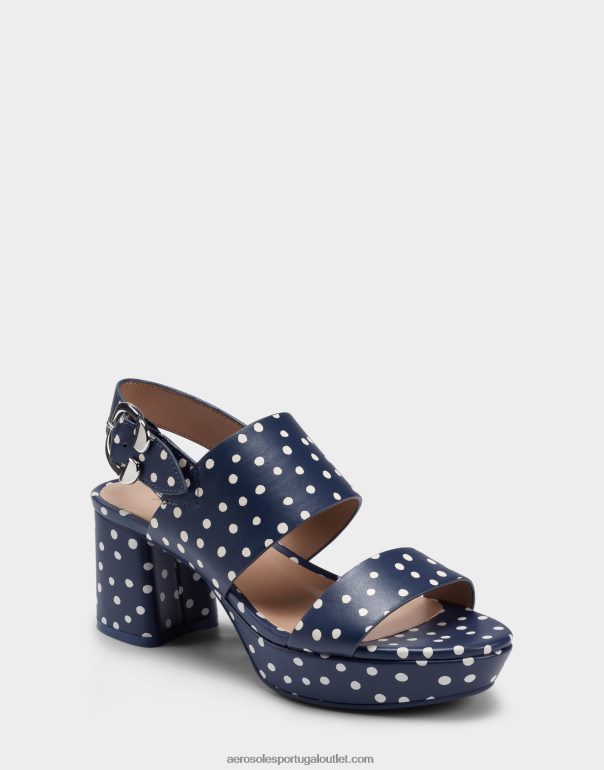 mulheres sandália azul marinho bolinhas Aerosoles 0LRLL396