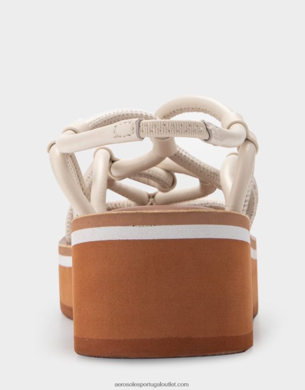 mulheres sandália branca couro Aerosoles 0LRLL402