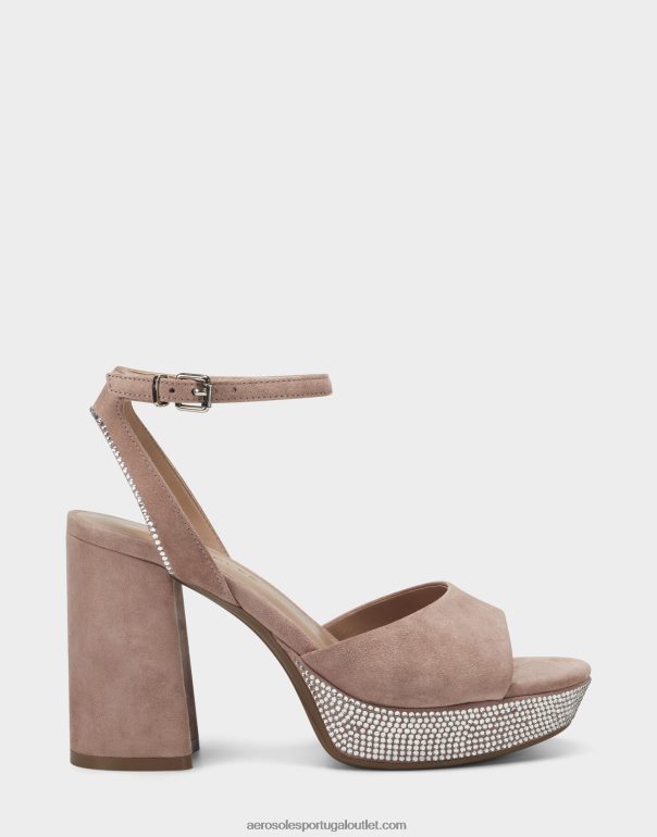 mulheres sandália camurça natural Aerosoles 0LRLL369