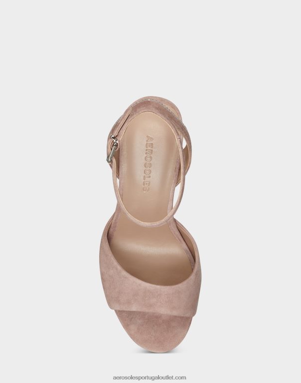 mulheres sandália camurça natural Aerosoles 0LRLL369