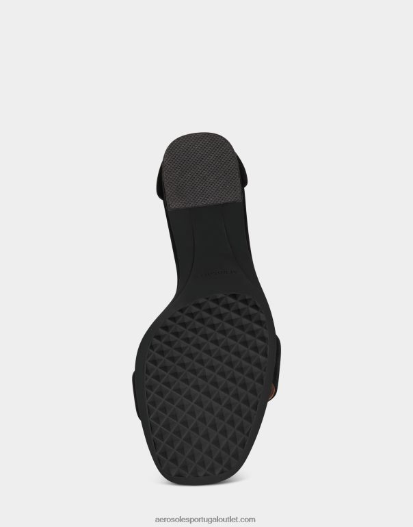 mulheres sandália camurça preta Aerosoles 0LRLL438