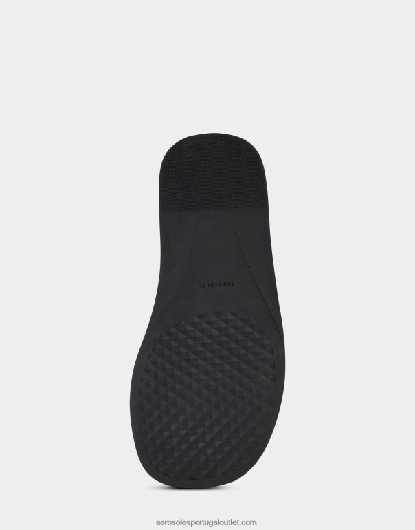 mulheres sandália camurça preta Aerosoles 0LRLL477