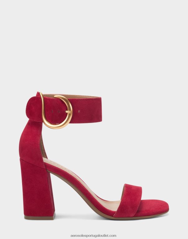 mulheres sandália camurça vermelha Aerosoles 0LRLL440