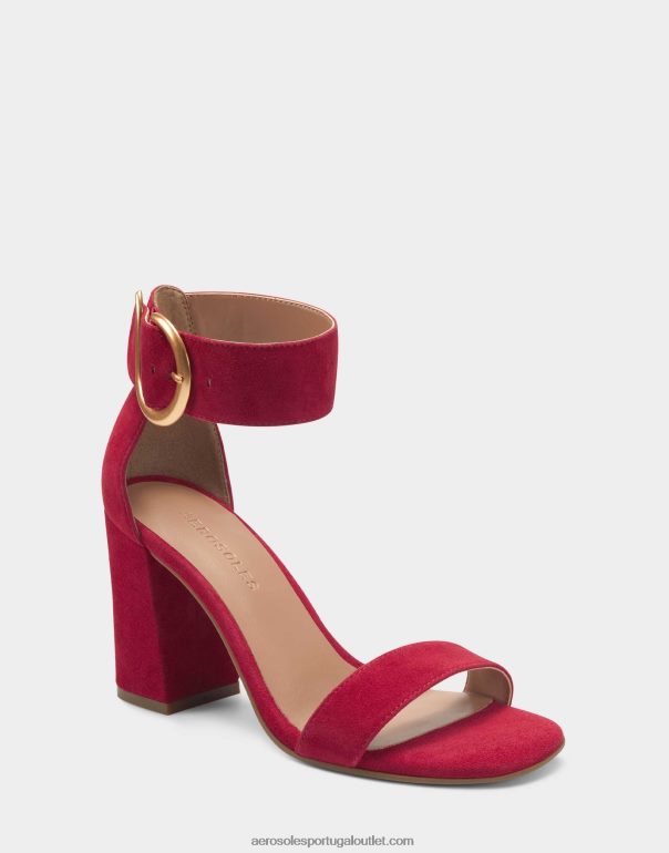 mulheres sandália camurça vermelha Aerosoles 0LRLL440