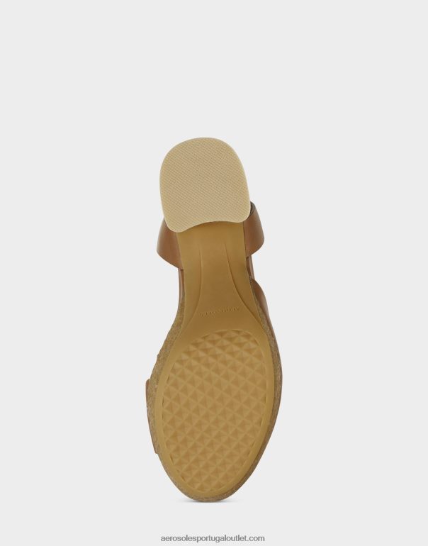 mulheres sandália couro trigo escuro Aerosoles 0LRLL384