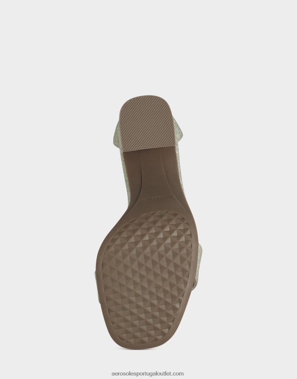 mulheres sandália de tecido dourado Aerosoles 0LRLL442