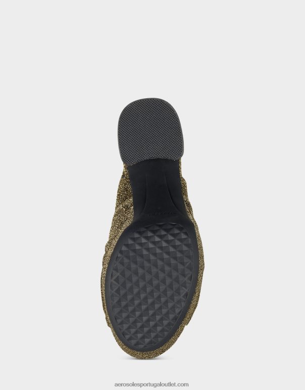 mulheres sandália ouro tecido metálico Aerosoles 0LRLL375