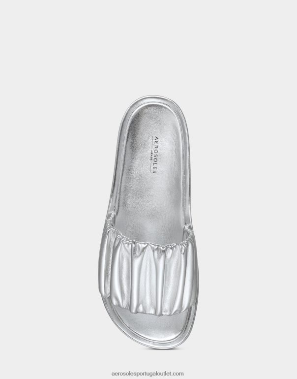 mulheres sandália prata metálica Aerosoles 0LRLL299