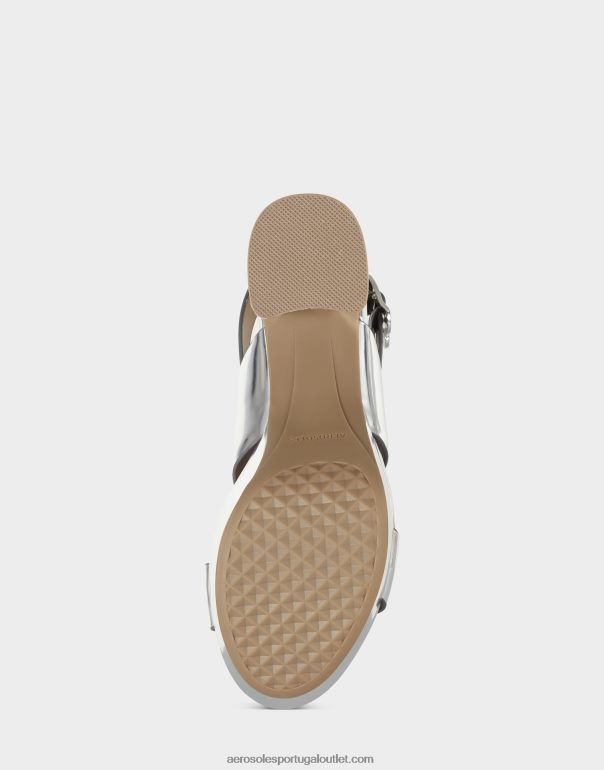 mulheres sandália prata metálica Aerosoles 0LRLL348