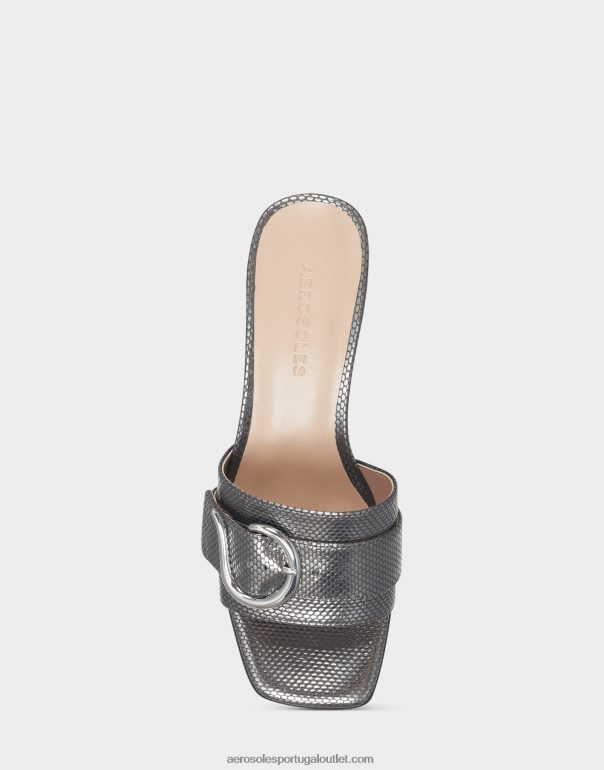 mulheres sandália prata metálica Aerosoles 0LRLL431