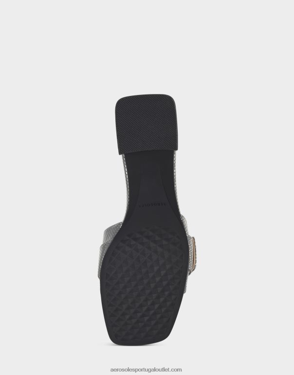 mulheres sandália prata metálica Aerosoles 0LRLL431