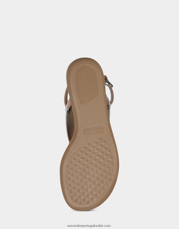 mulheres sandália prata metálica Aerosoles 0LRLL478