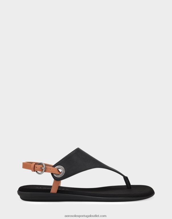 mulheres sandália preta Aerosoles 0LRLL483