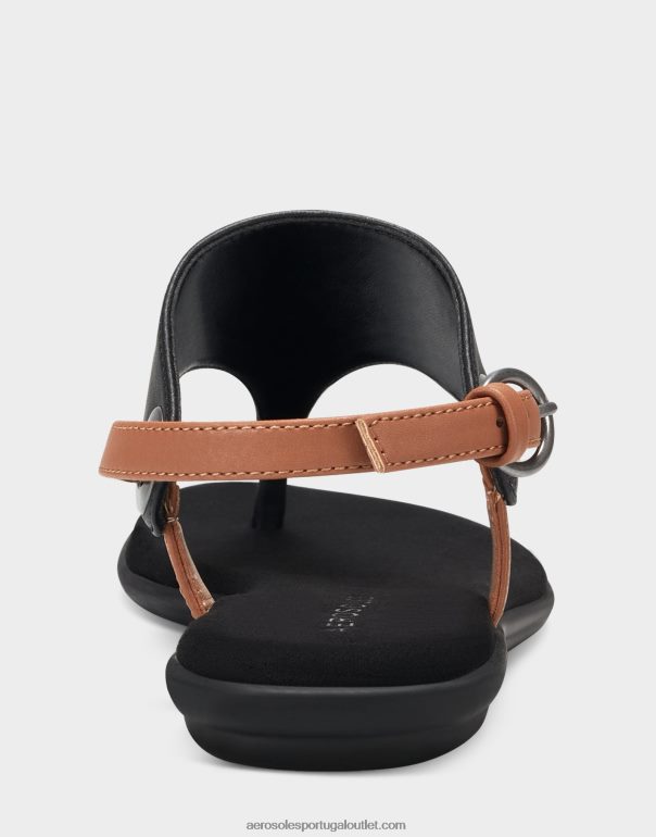 mulheres sandália preta Aerosoles 0LRLL483