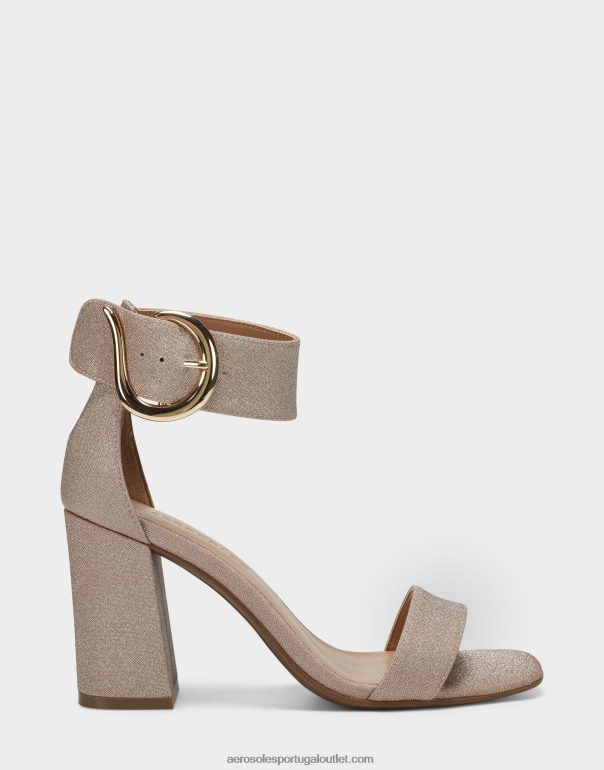 mulheres sandália rosa tecido metálico Aerosoles 0LRLL443