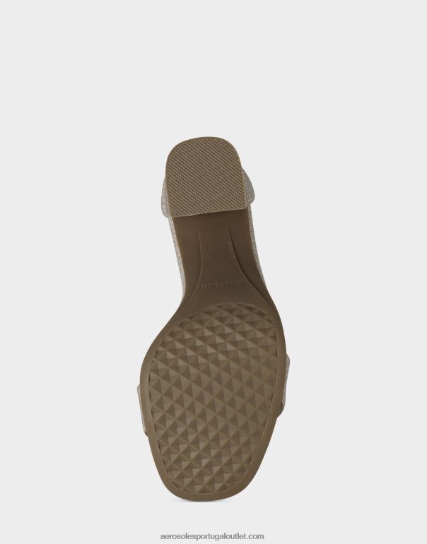 mulheres sandália rosa tecido metálico Aerosoles 0LRLL443