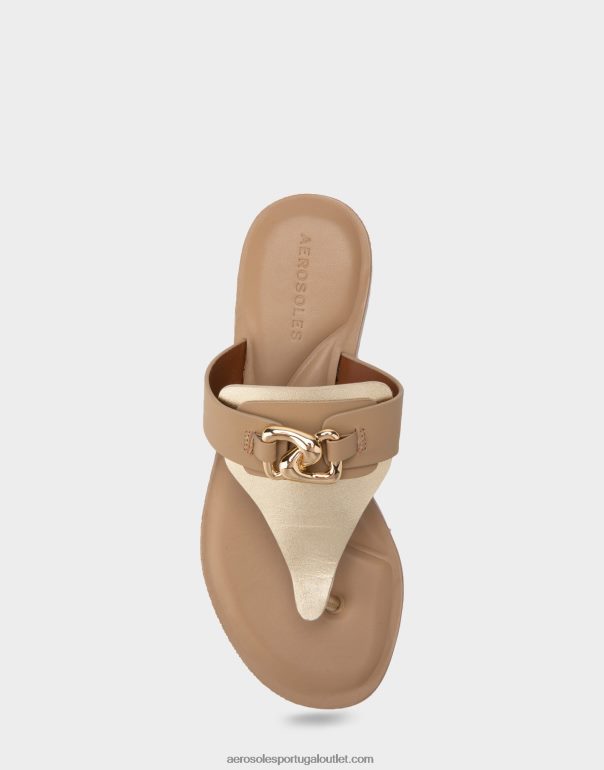 mulheres sandália taupe combo couro Aerosoles 0LRLL447