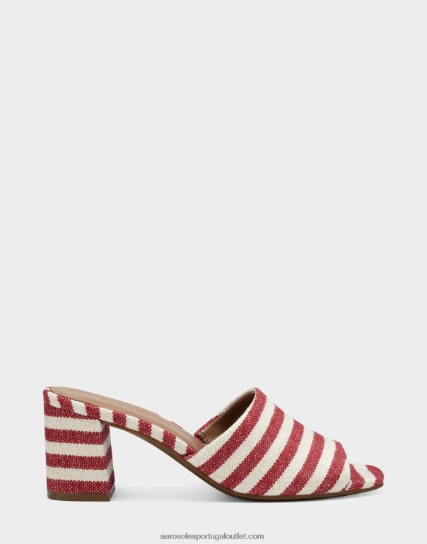 mulheres sandália tecido listrado vermelho Aerosoles 0LRLL423