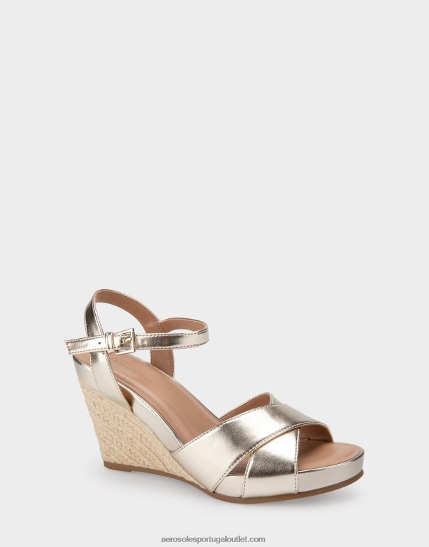 mulheres cunha de couro falso dourado macio Aerosoles 0LRLL316