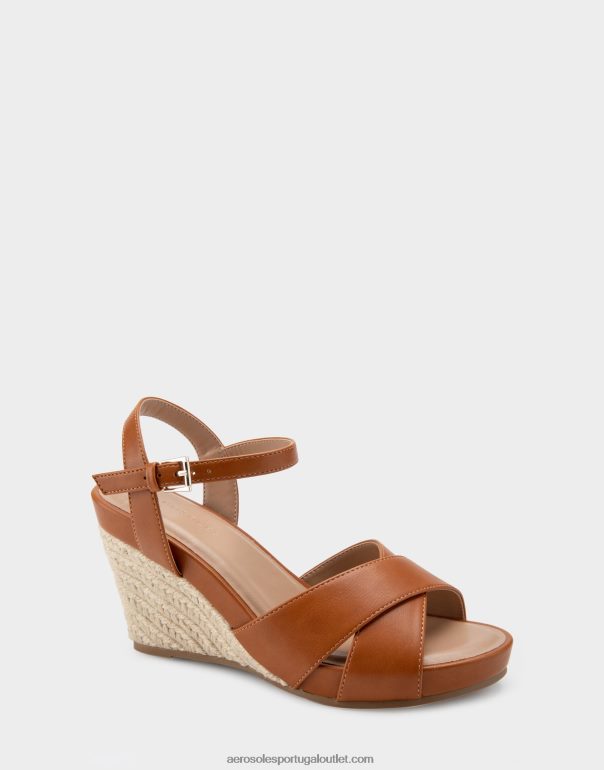 mulheres cunha de couro sintético bronzeado Aerosoles 0LRLL317