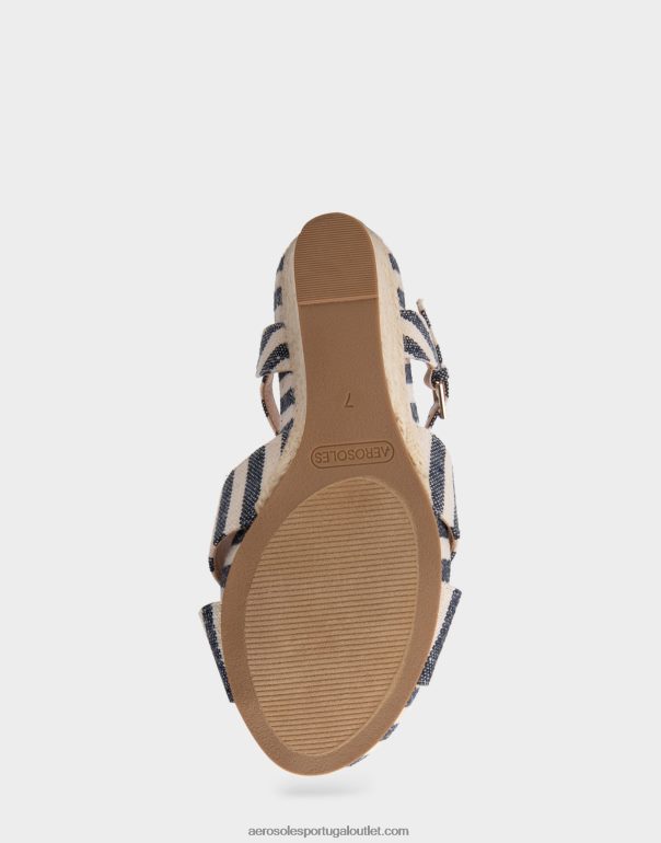 mulheres cunha listra azul escuro Aerosoles 0LRLL312